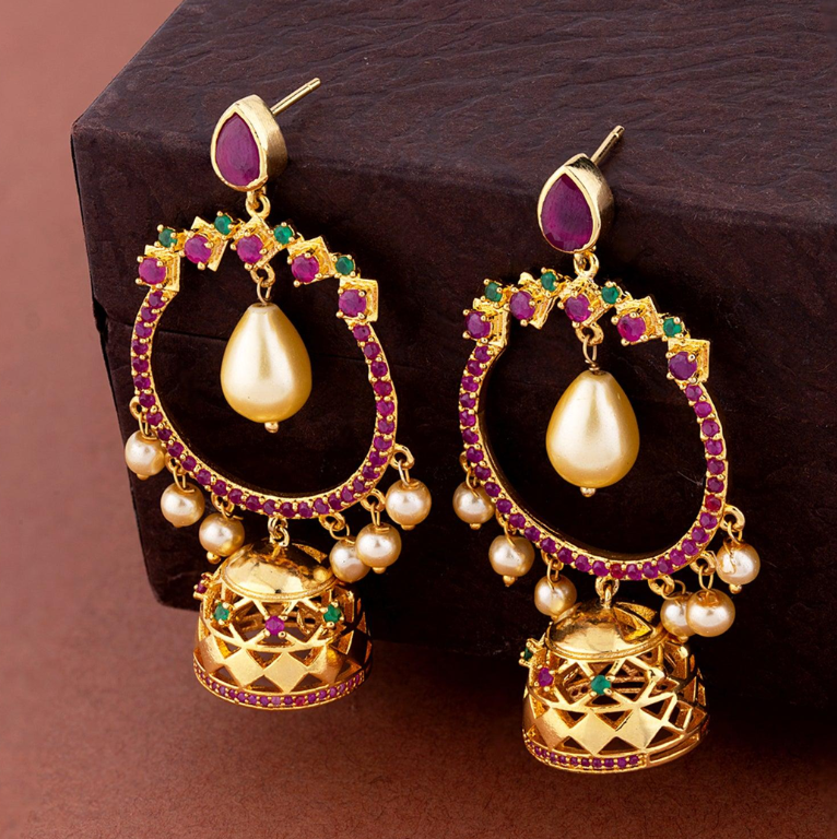 Jhumka Earrings That Won't Turn Your Skin Green — Shop Skin-Safe Picks Now