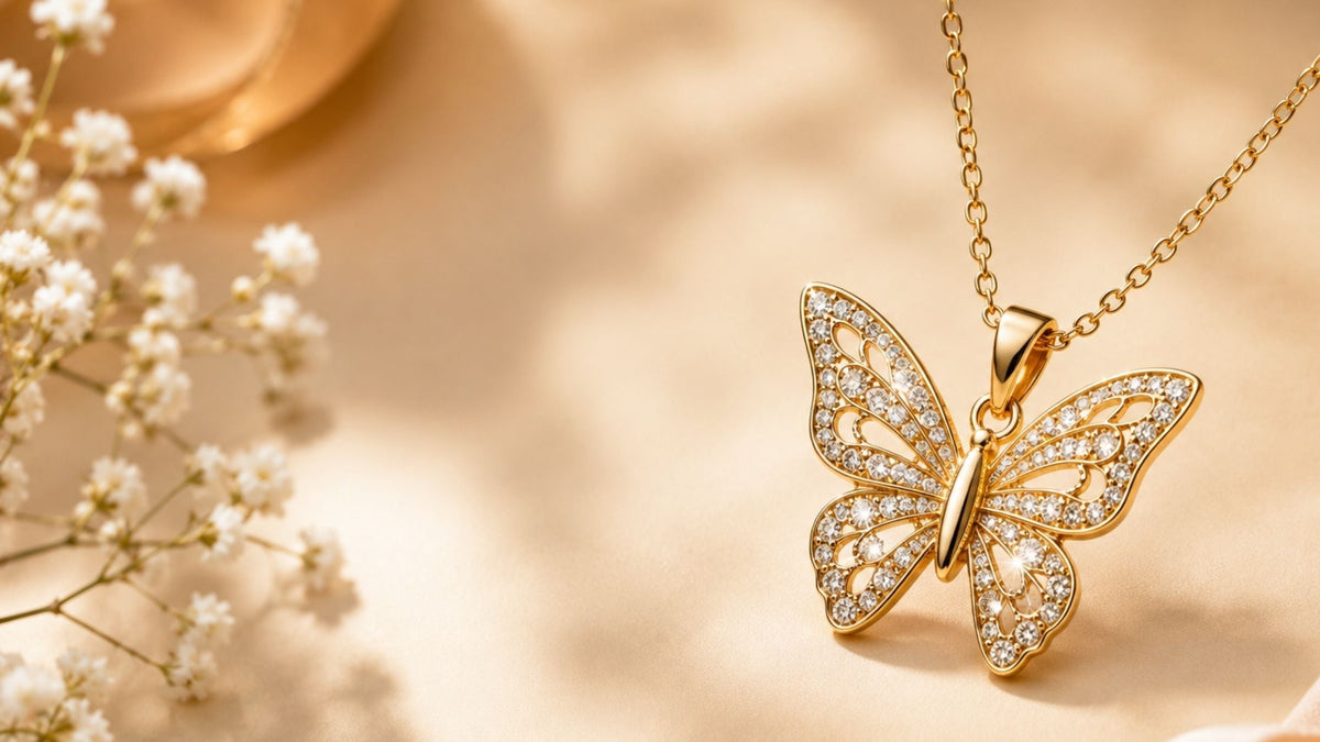 butterfly necklace, a trending piece: