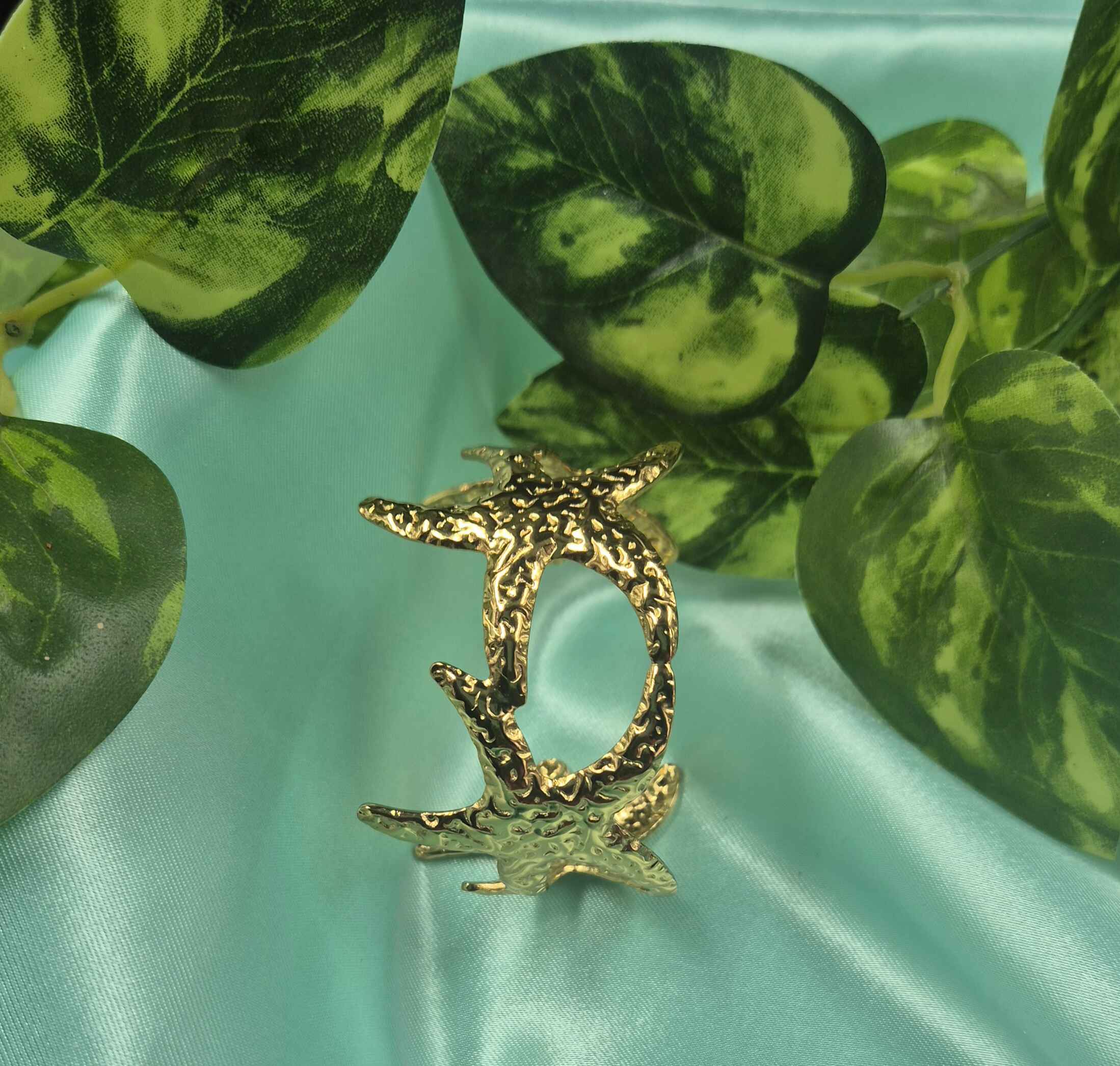 Gold Starfish Designer Kada Bangle for Women | Ocean-Inspired Statement Bracelet