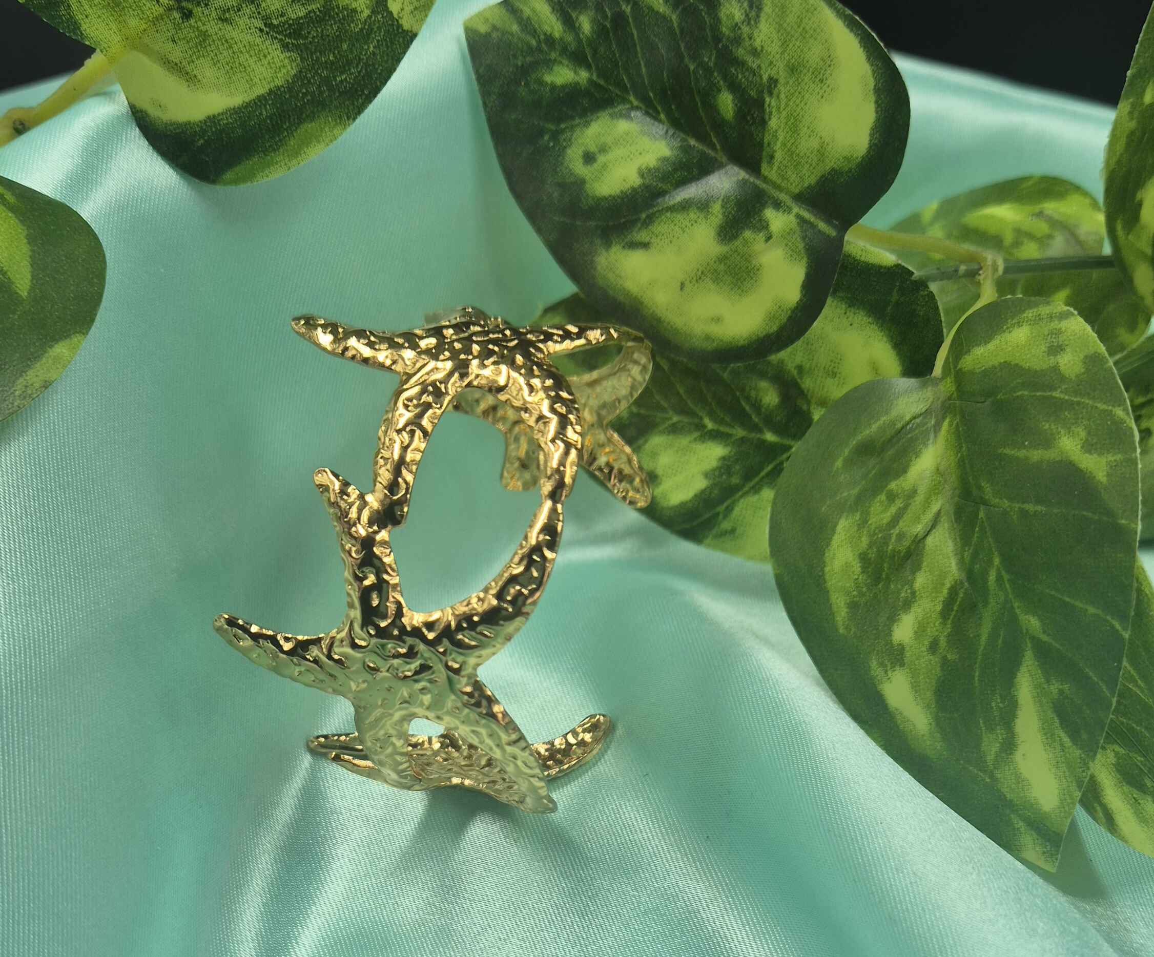 Gold Starfish Designer Kada Bangle for Women | Ocean-Inspired Statement Bracelet