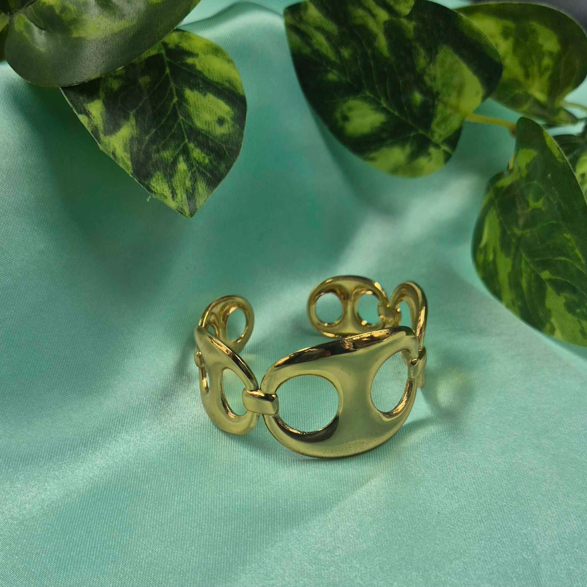 Modern Gold-Tone Designer Kada Bangle for Women | Elegant Statement Bracelet