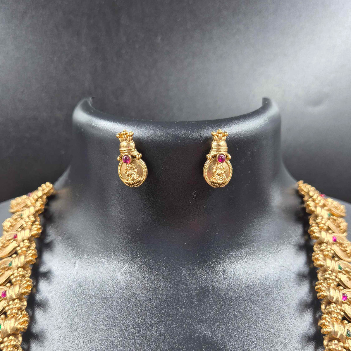 Kerala Kasu Mala haram set with  Lakshmi Pendant | Temple Jewellery