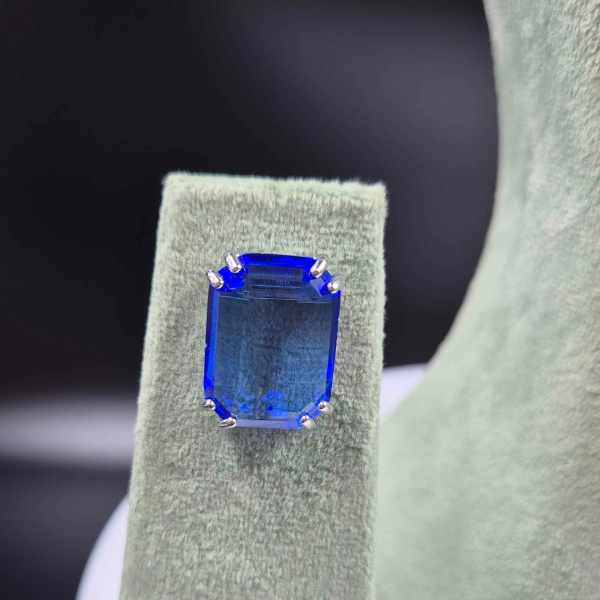 Royal Blue Crystal Statement Necklace | Elegant Party Wear Jewellery | Jeys Jewels