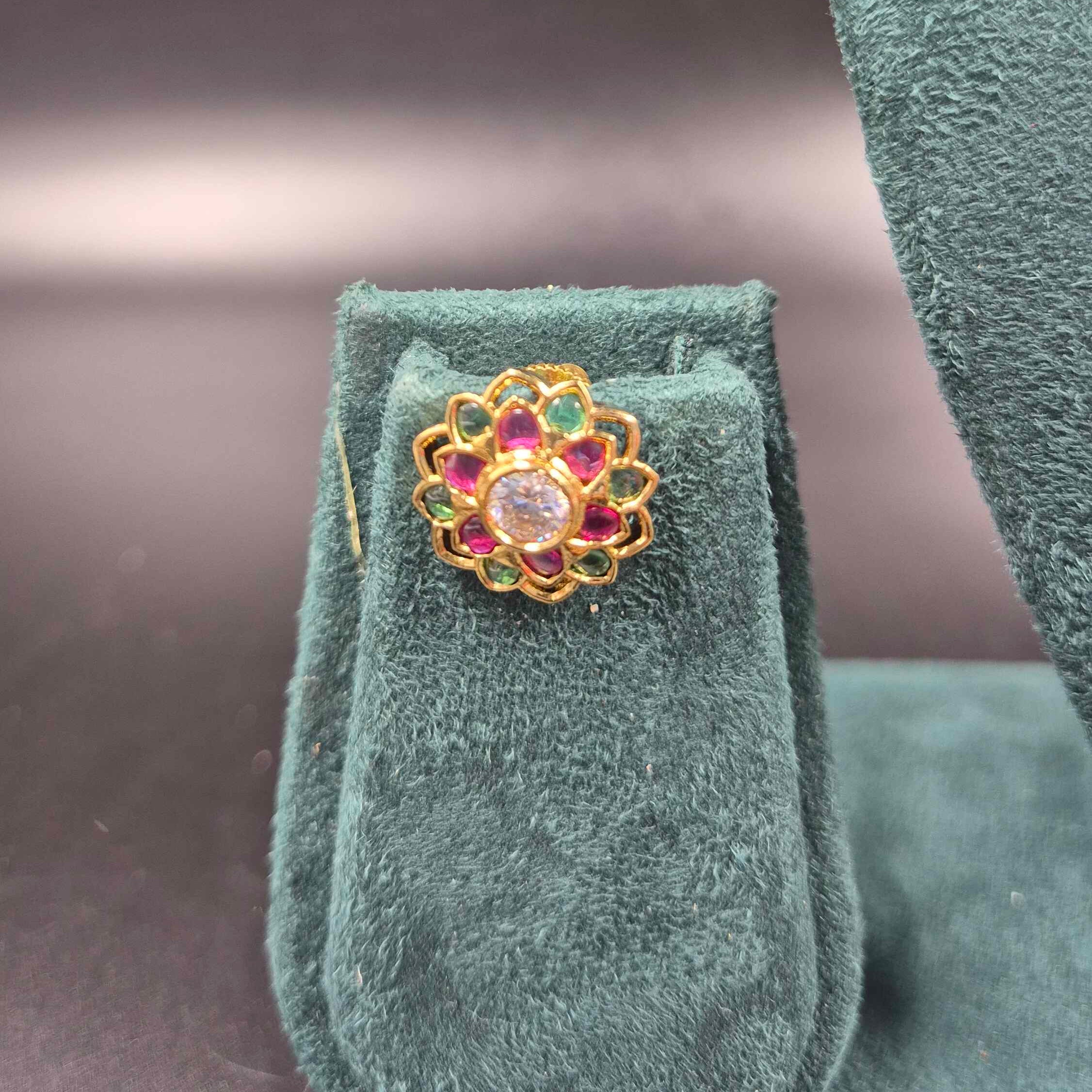 Hasli- Bird Perching Necklace with Multicolour Stones | Traditional Jewellery