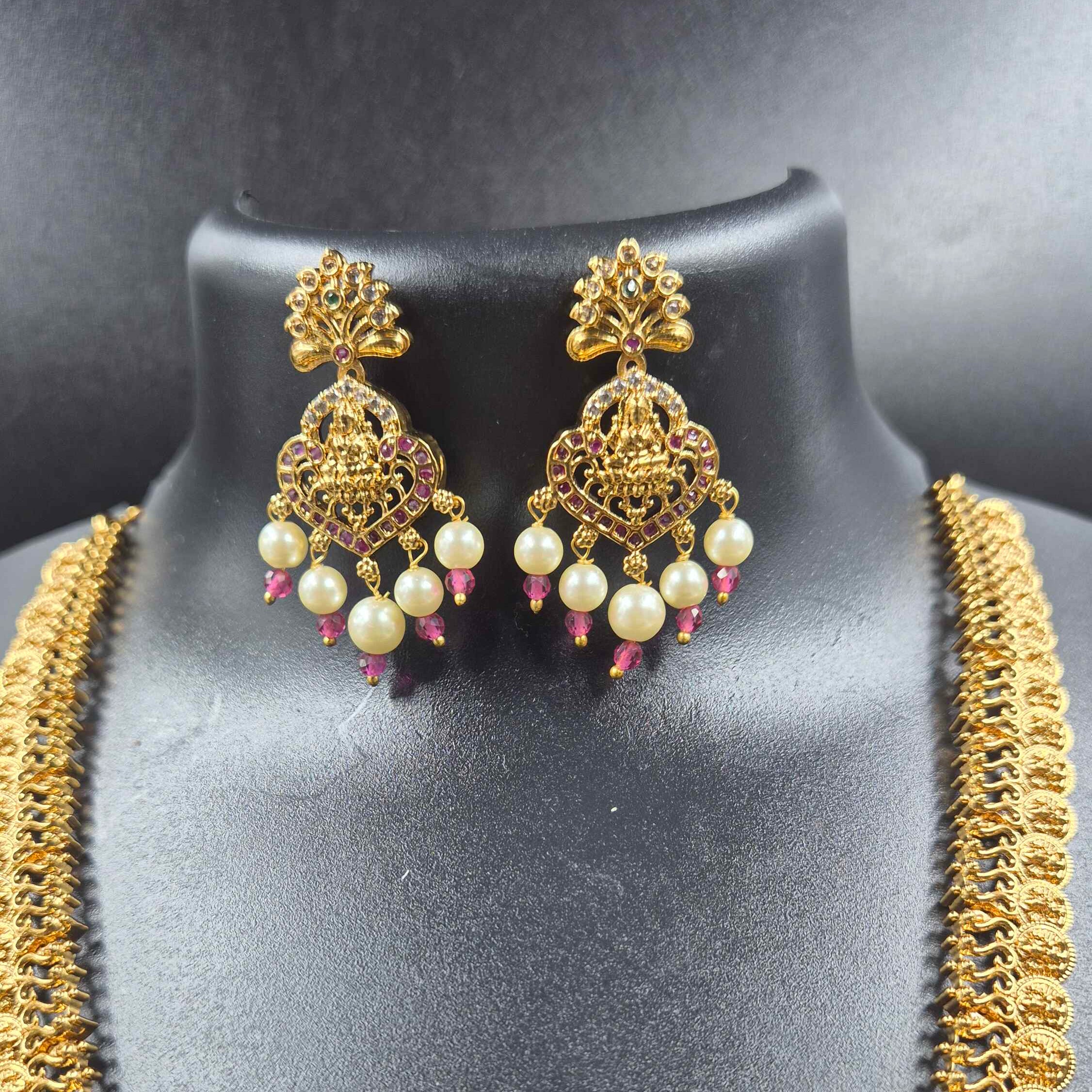 Coin haram with Lakshmi Pendant