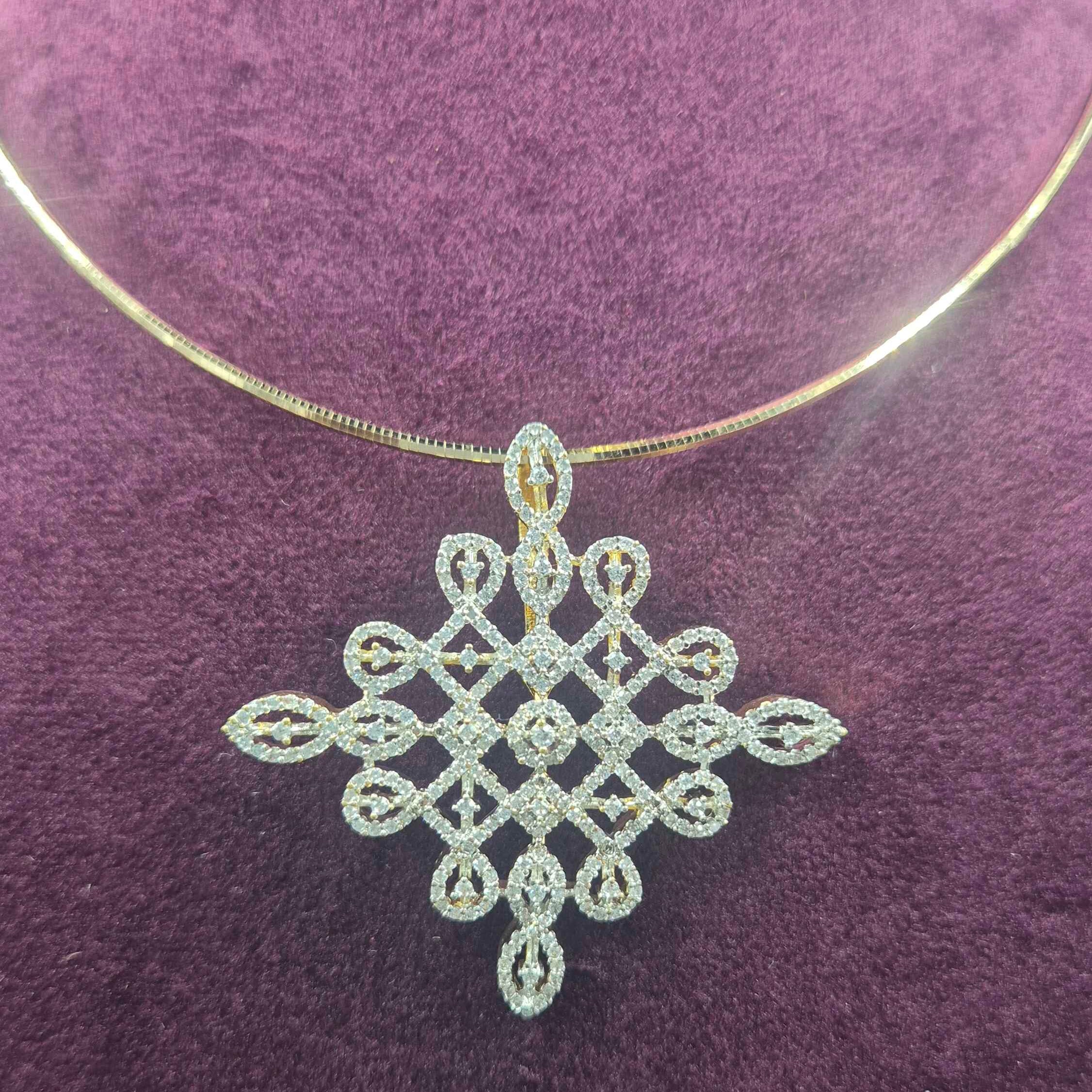 Kolam Hasli Necklace Set | Running dollar|Elegant Traditional South Indian Jewellery-