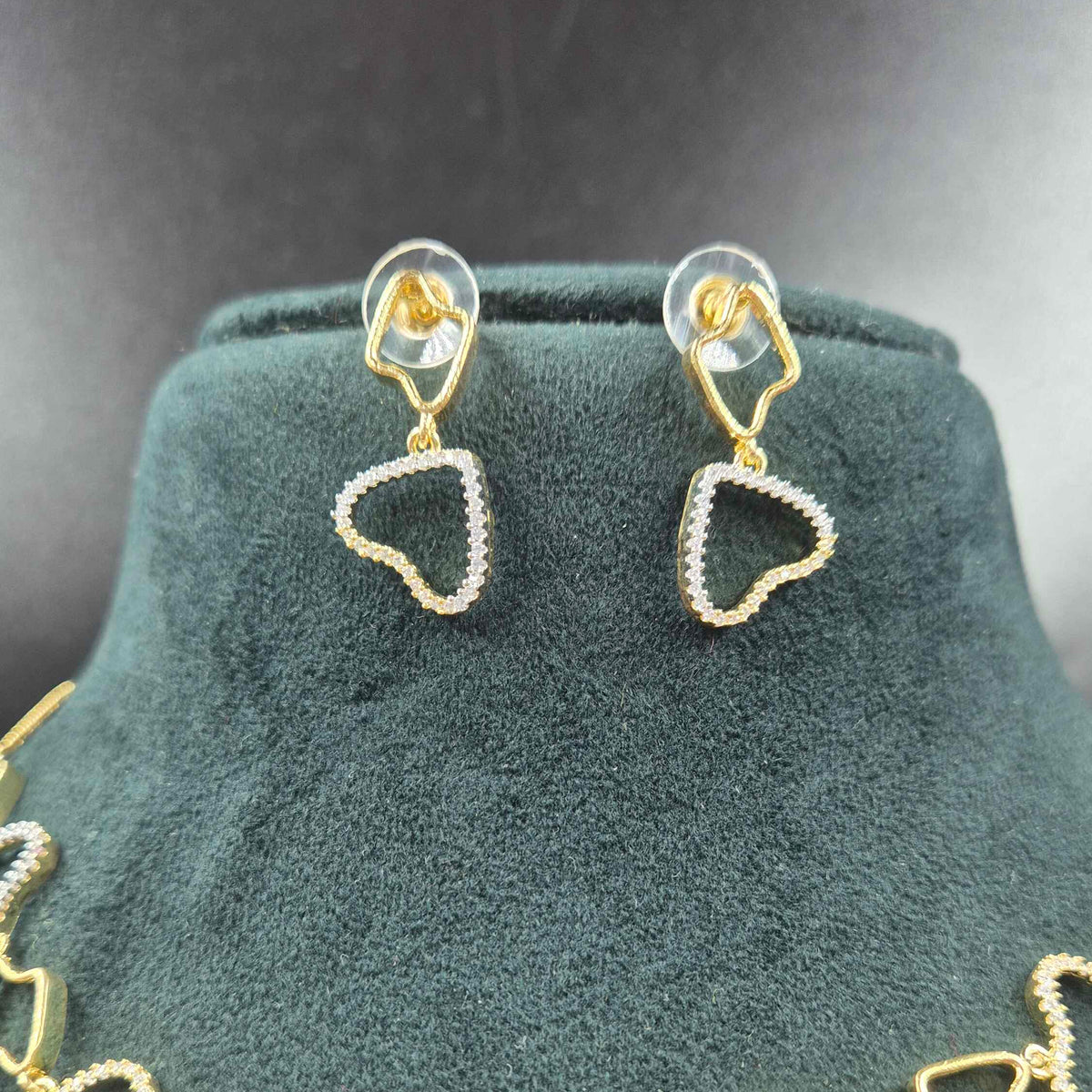 Heart Link Necklace Set | CZ Heart Design Jewellery