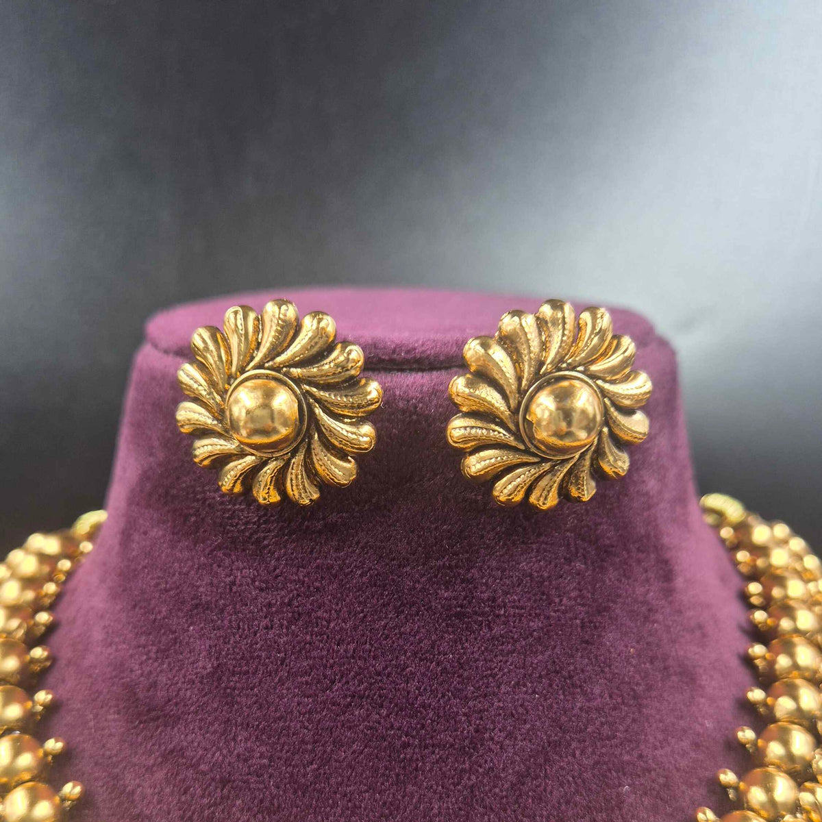 Kerala Style Gold  Pichi mottu  Mala Choker Necklace | Traditional Kerala Jewellery