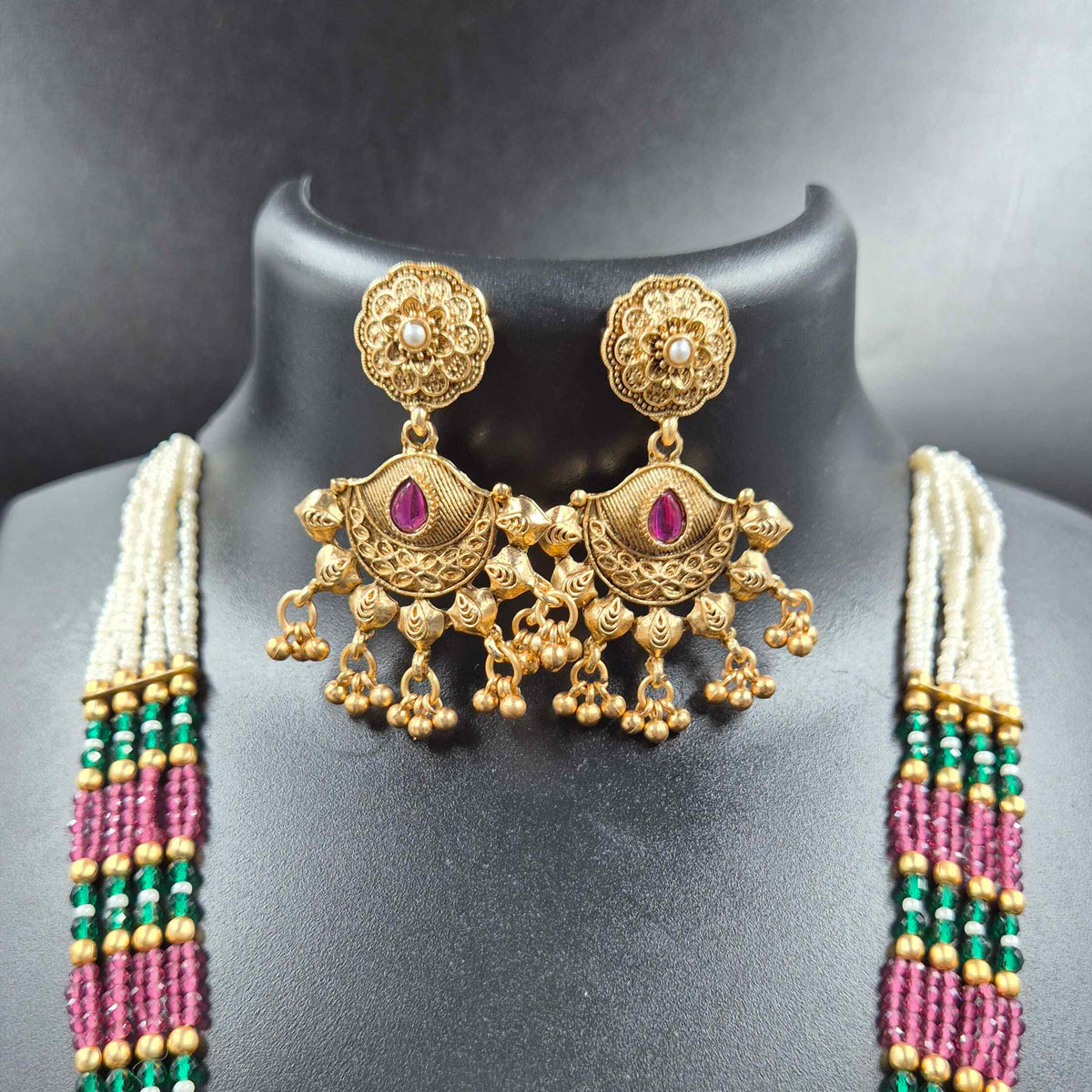 Designer Multicolor Beaded Haram