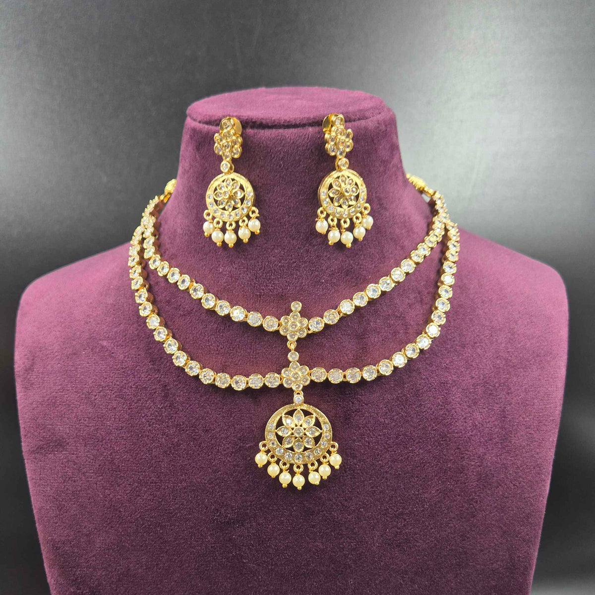 Double Layer Vintage Attigai Necklace