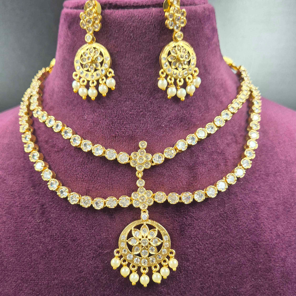 Double Layer Vintage Attigai Necklace