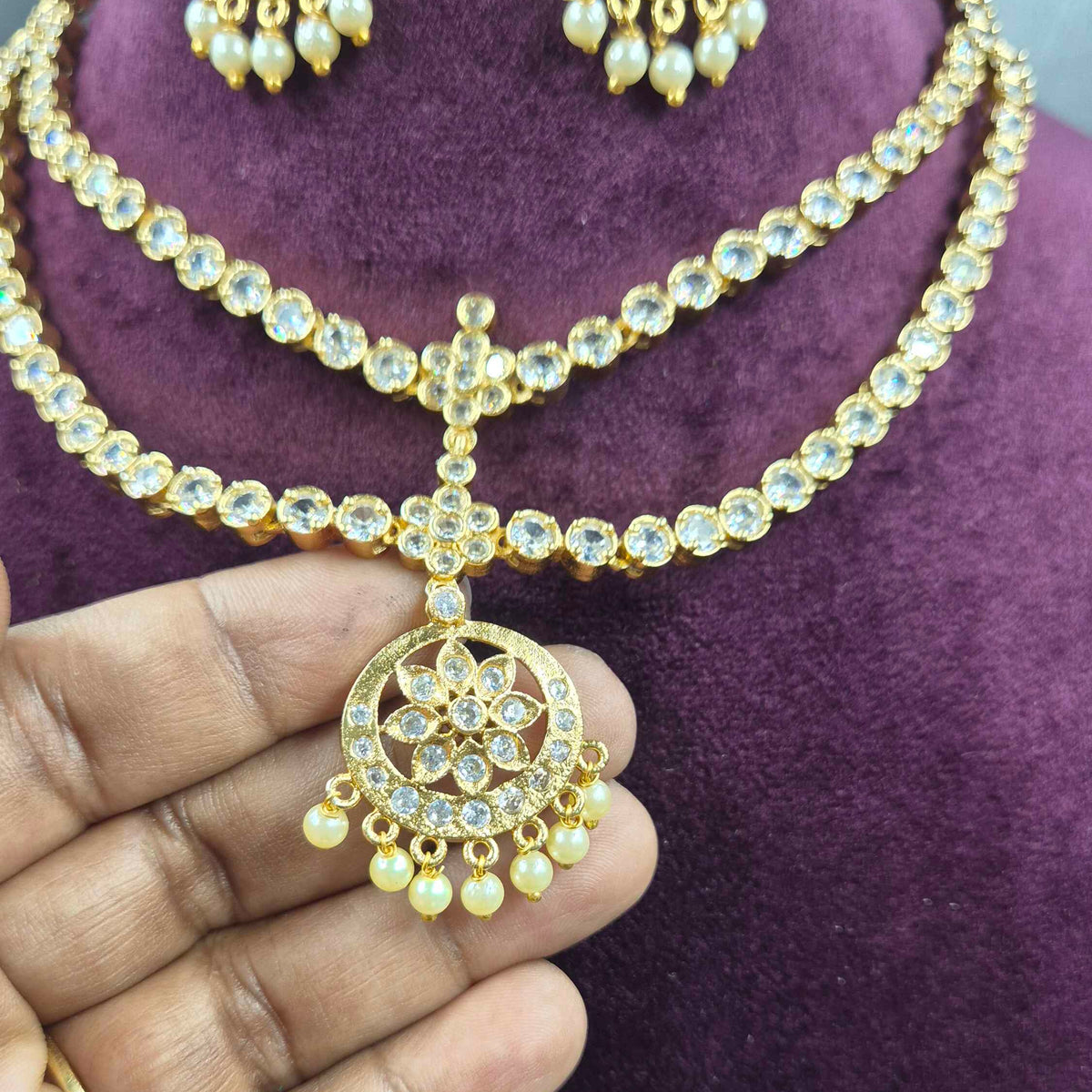 Double Layer Vintage Attigai Necklace