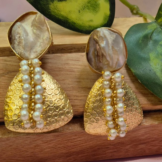 Anti Tarnish With Mother Of Pearl Stone