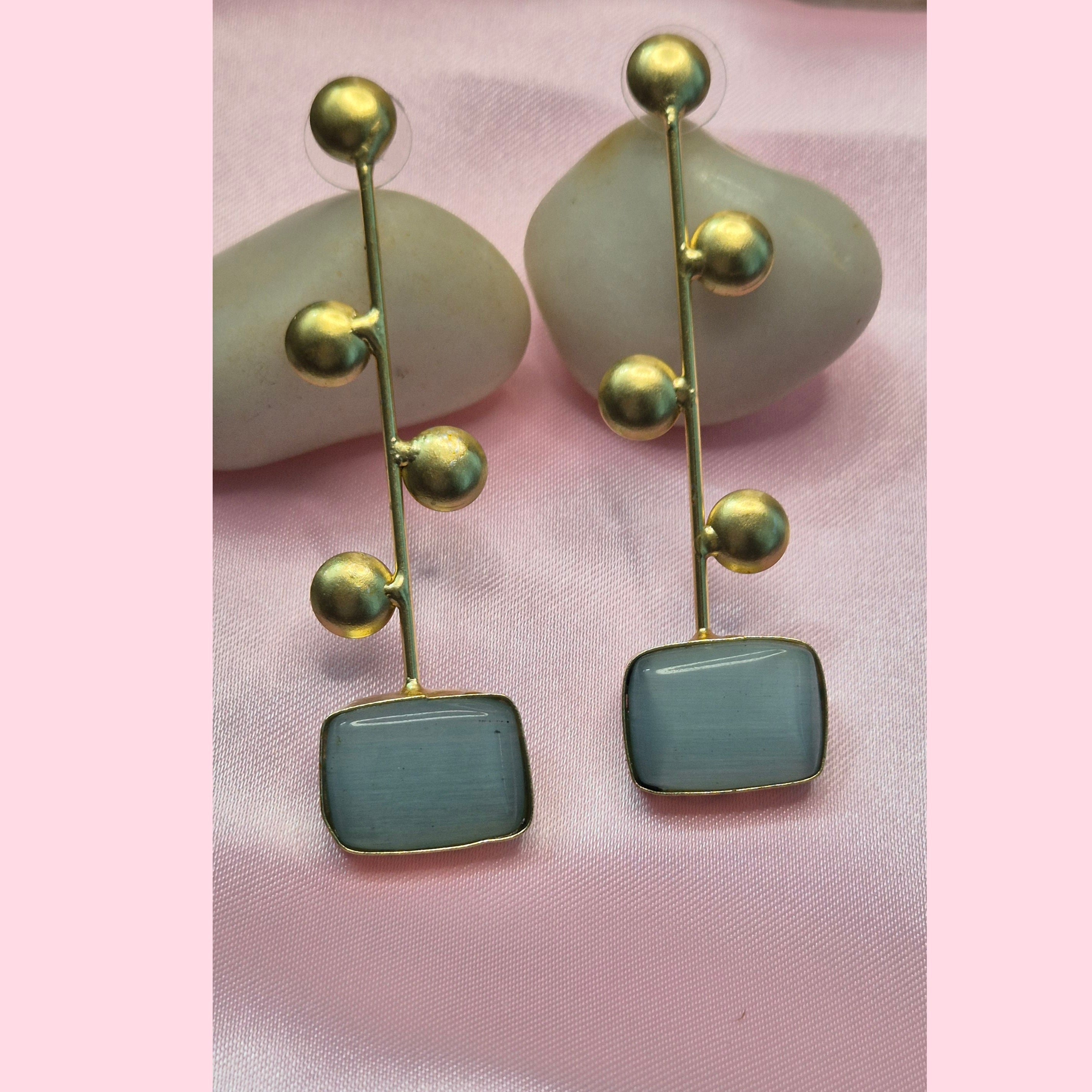 Anti Tarnish Turquoise Blue Stone