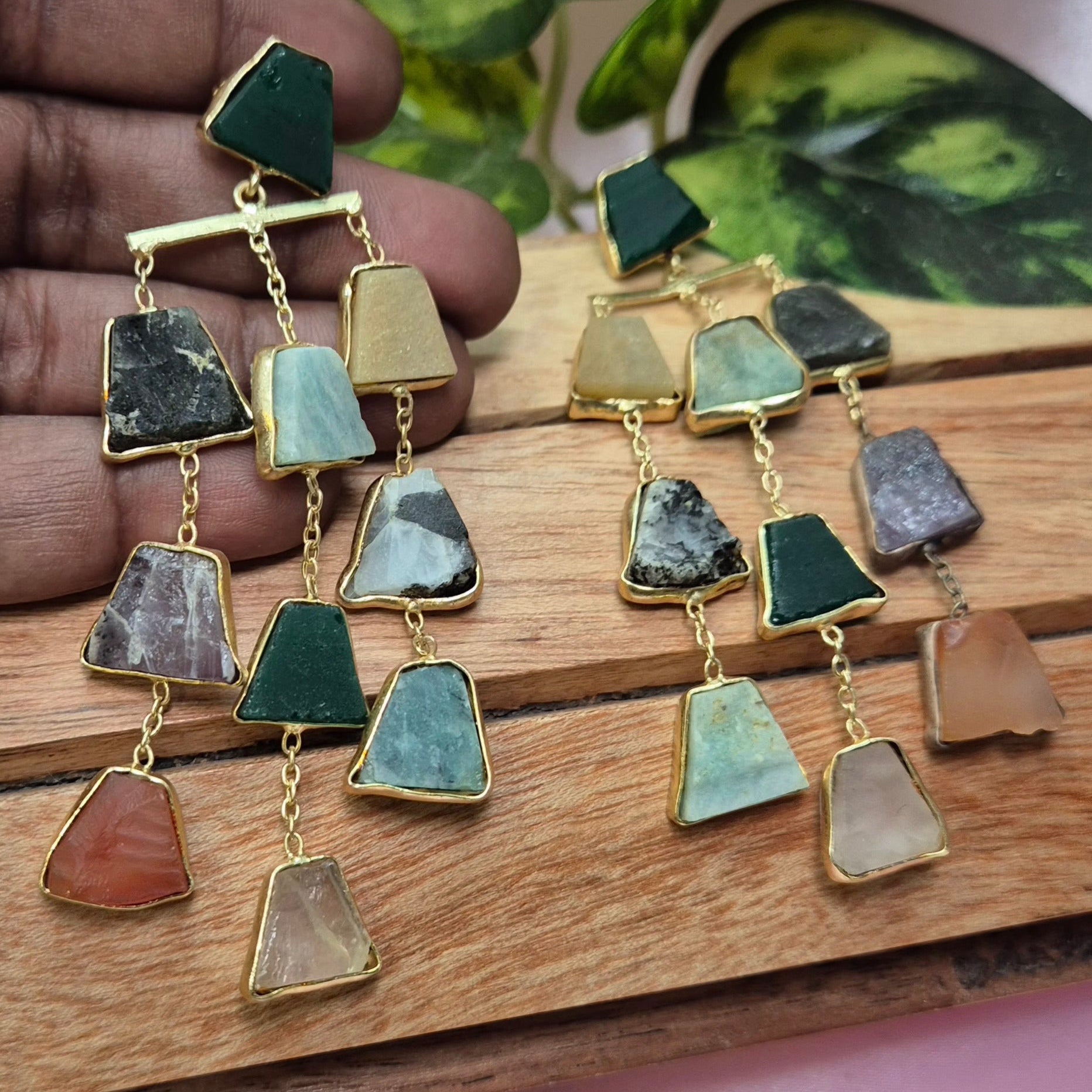 Party Wear Multi Colour Uncut Stone