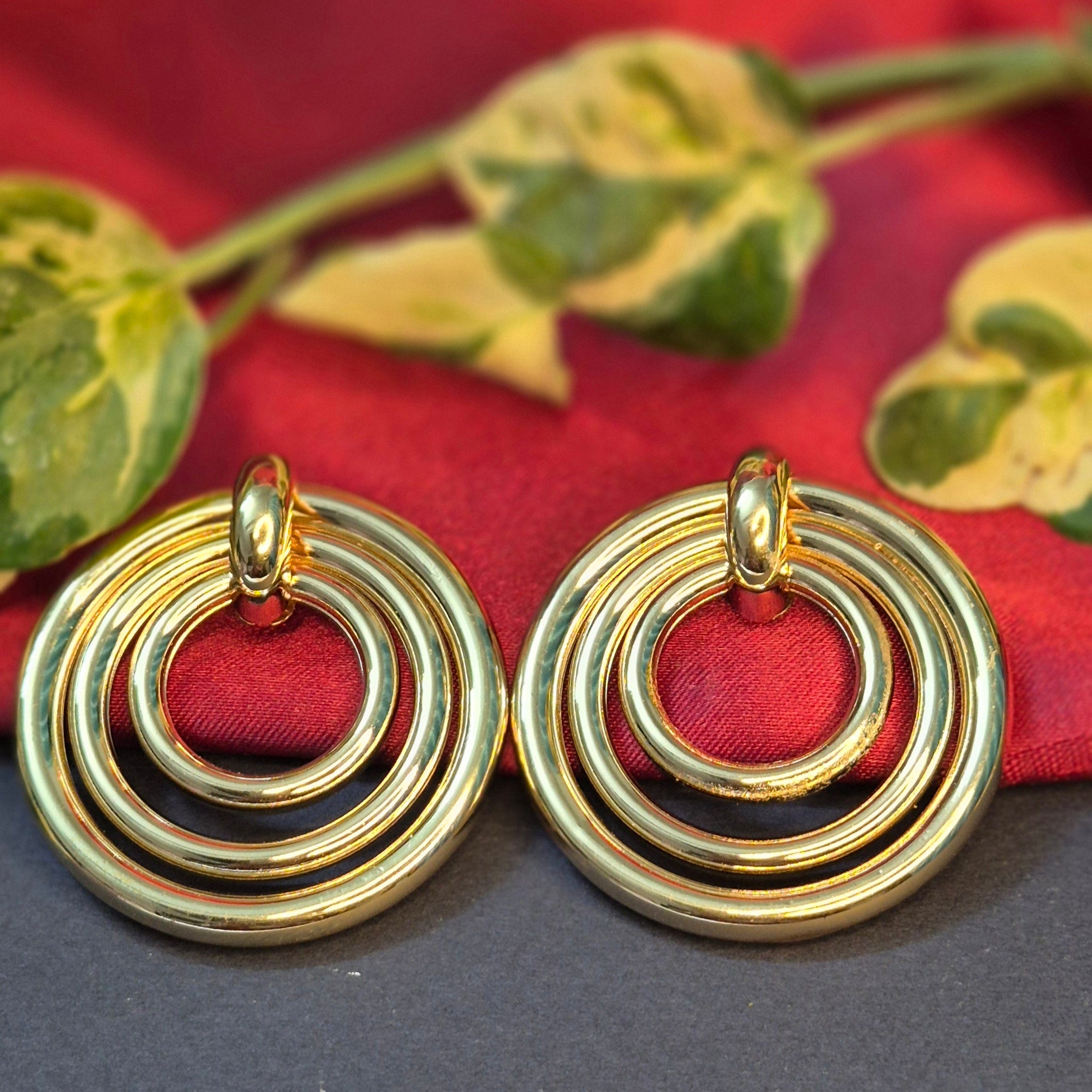 Korean Layered Circle Stud