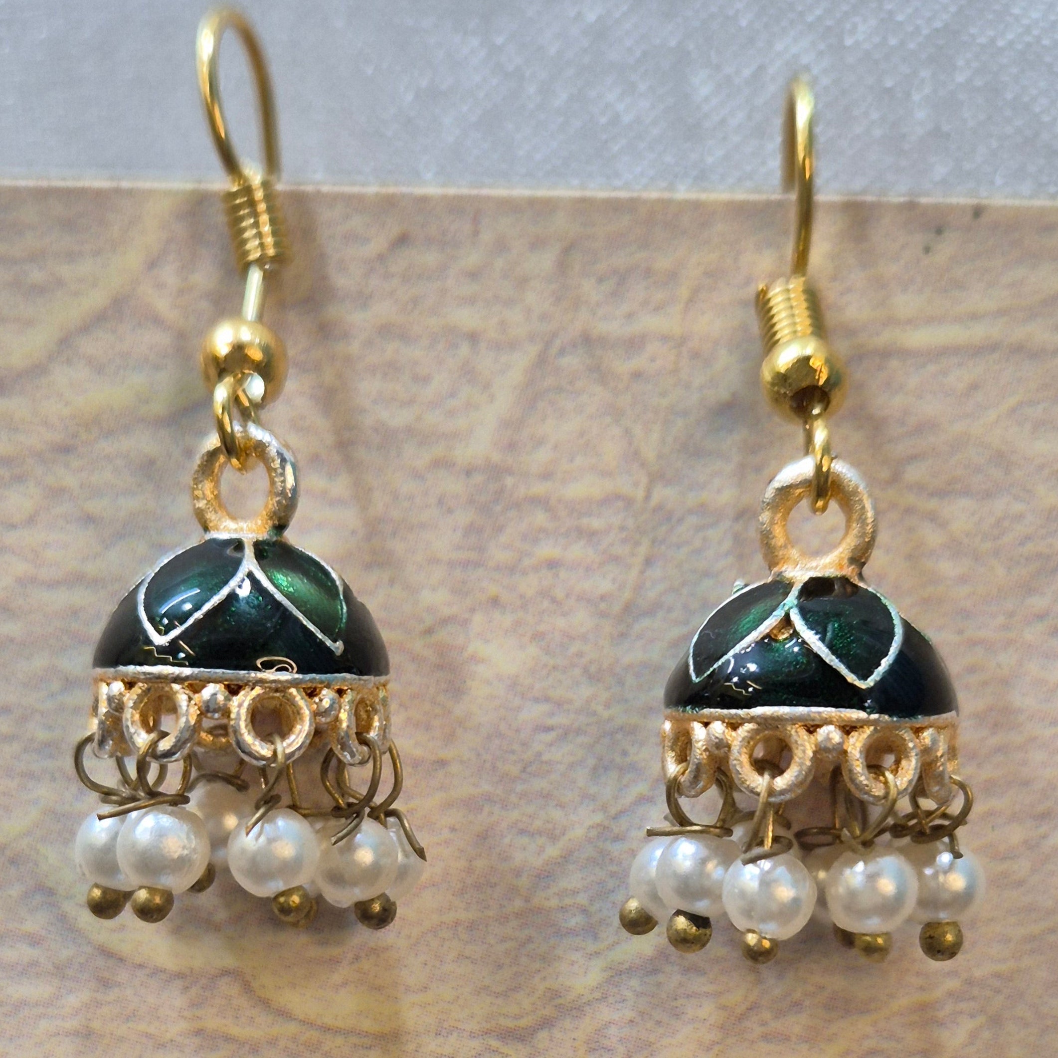 Meenakari Jhumkas