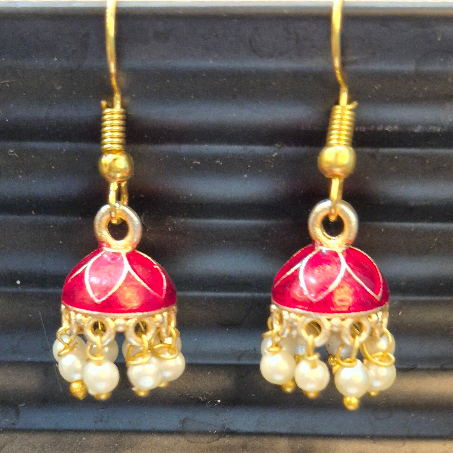 Meenakari Jhumkas
