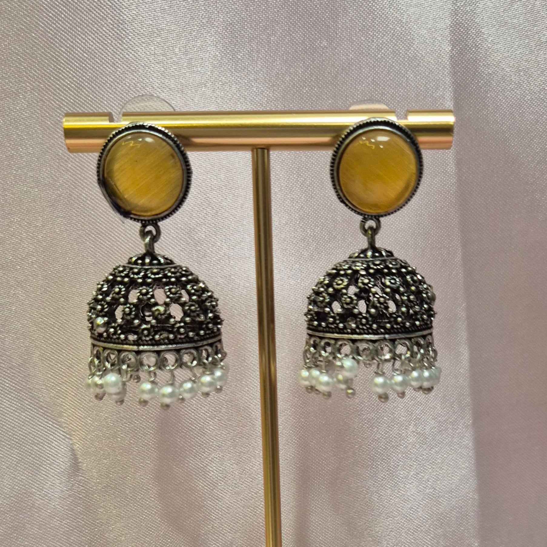 Oxidised Jhumka