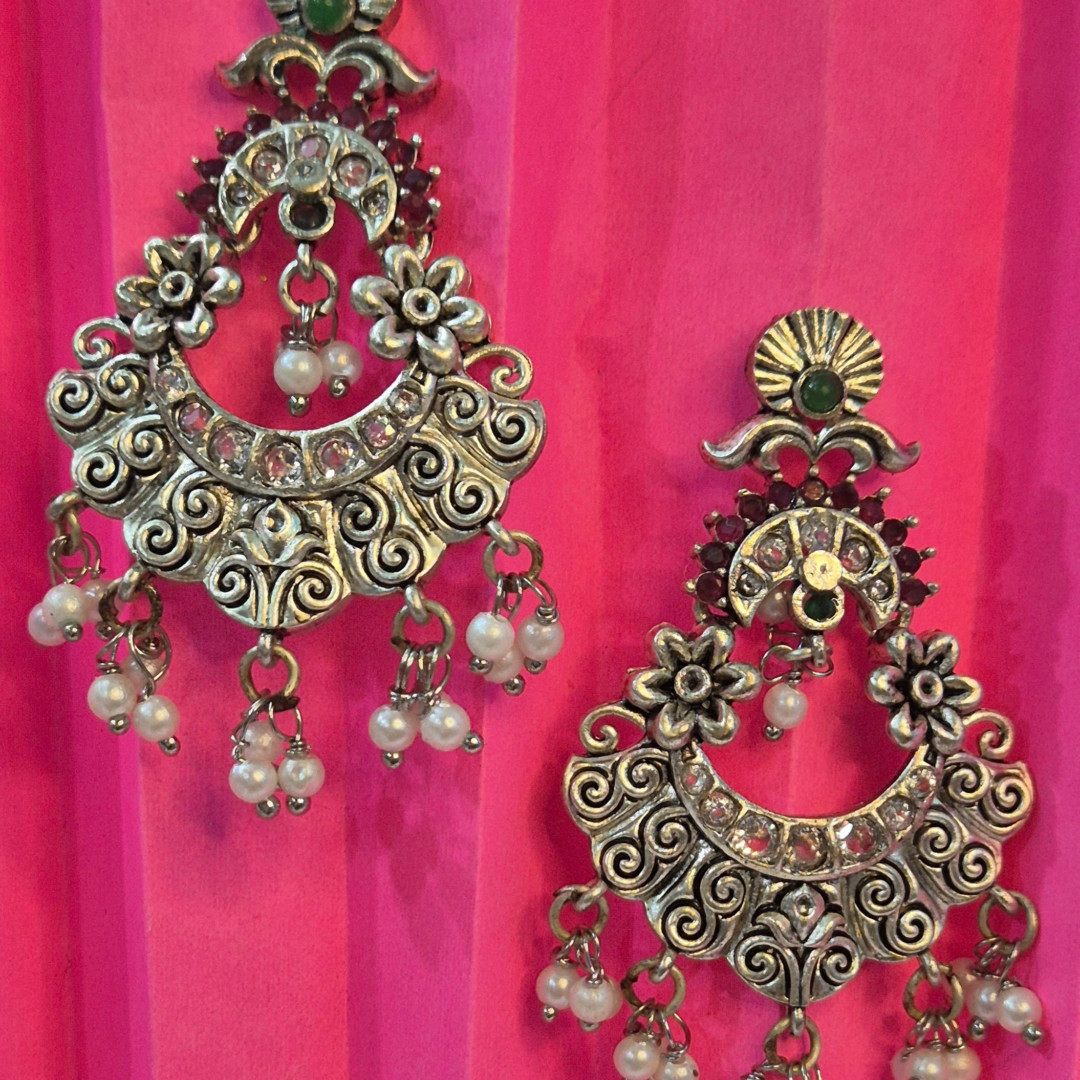 Oxidised Chand Bali Dangler