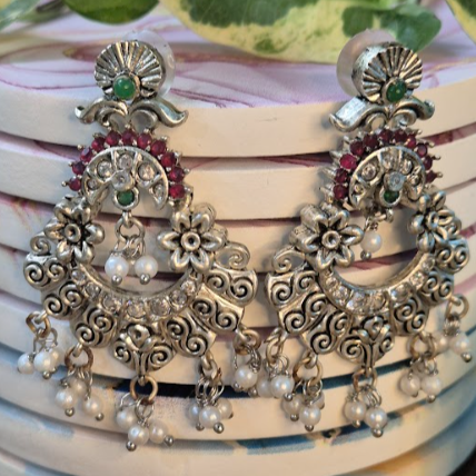 Oxidised Chand Bali Dangler